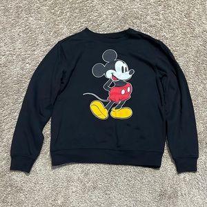 Mens Disney Black Mickey Mouse Sweater